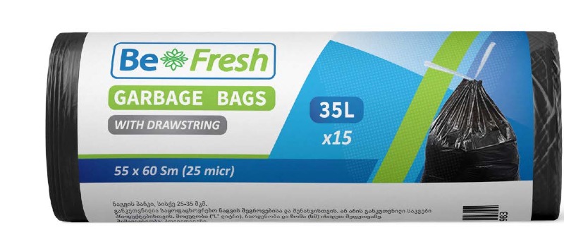 Garbage Bags 35L With Drawstring