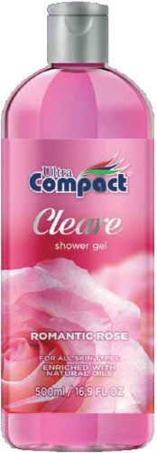 Clear Shower Gel Romantic Rose 500ml