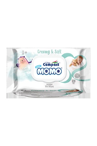 Momo Wet Wipes Creamy & Soft 120pcs