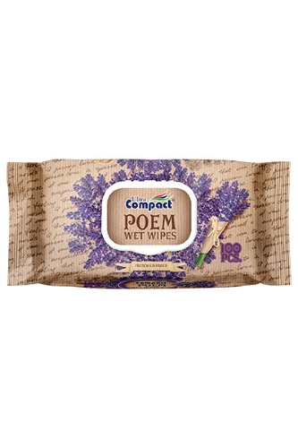 Poem Wet Wipes French Lavender 100pcs
