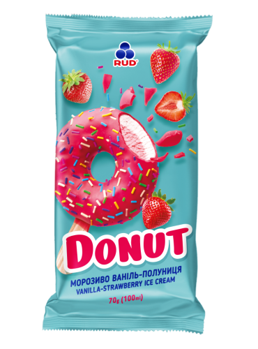 Donut Vanilla-Strawberry 70g