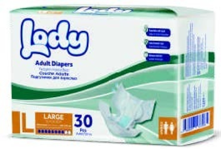 Adult Diapers 30 pcs. Large